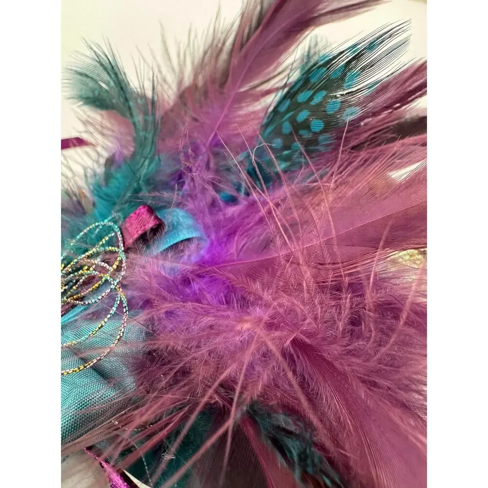 Handmade Feather Wand Ritual Staff Woodland Folk Art Sculpture